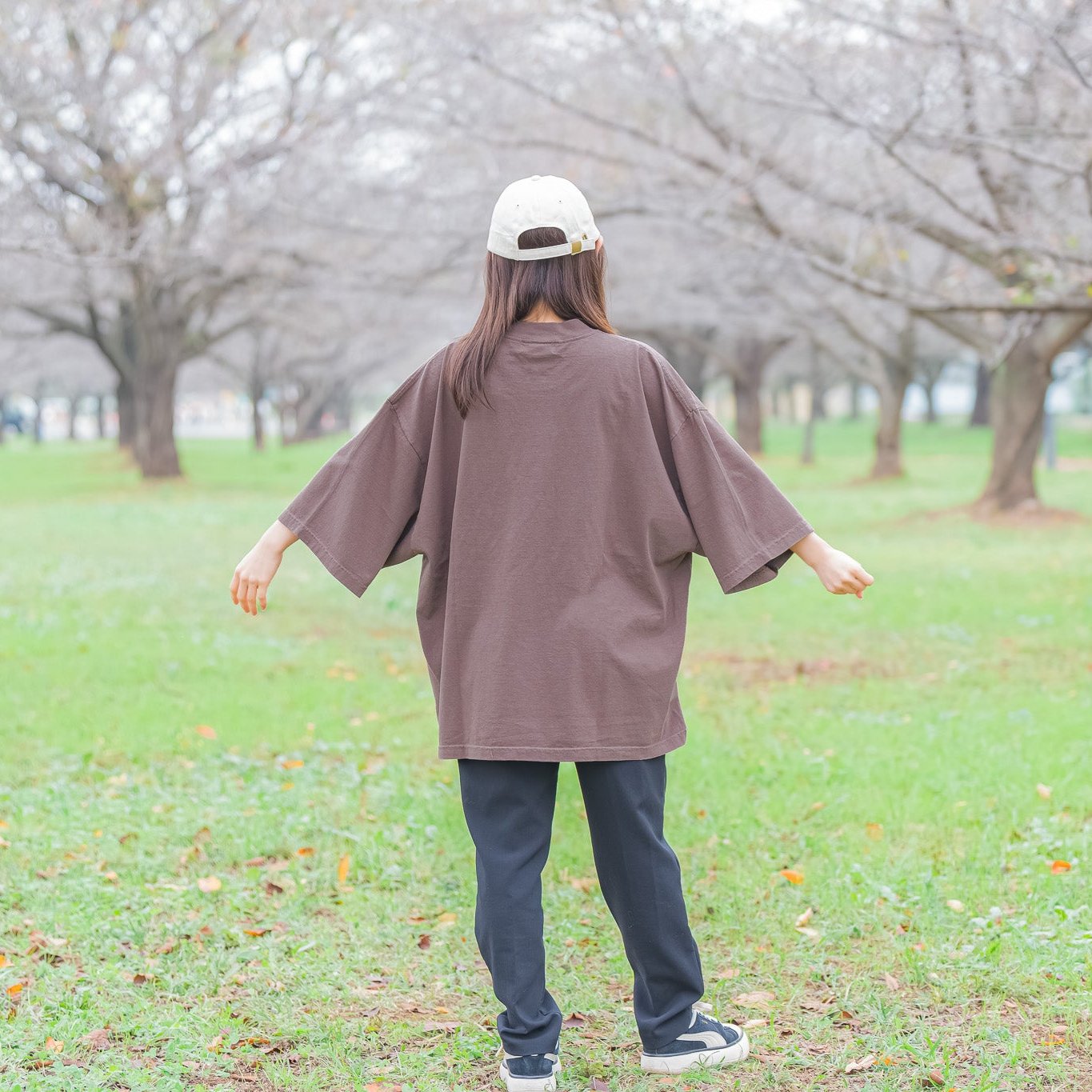 刺繍ロゴ-wide T shirt (unisex)