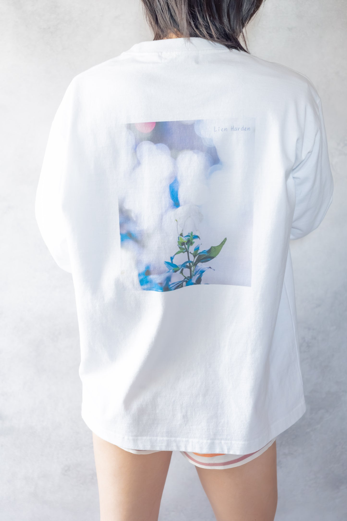 アートロングスリーブTシャツ「一輪の花」