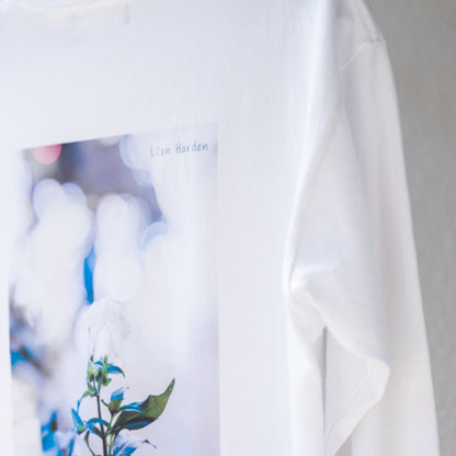 アートロングスリーブTシャツ「一輪の花」
