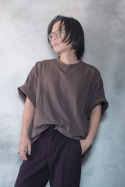 刺繍ロゴ-wide T shirt (unisex)