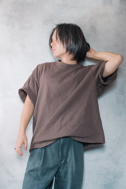 刺繍ロゴ-wide T shirt (unisex)