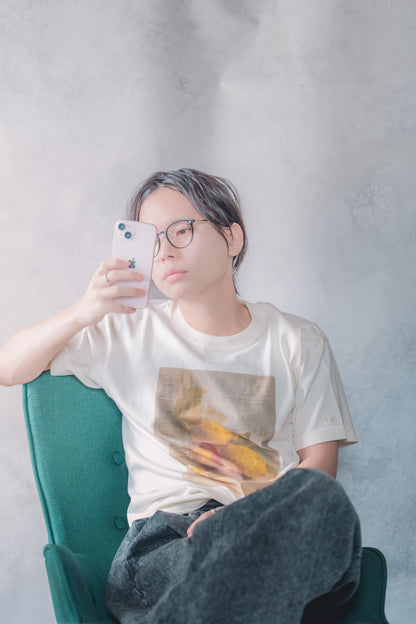 【数量限定】半袖アートTシャツ - 「レモンと静かな午後」