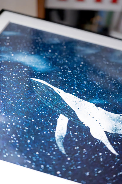 受注販売 : 《星影に溶けるクジラ》Collector's Edition｜ニールセン額装  - 展示体験を（1点限定）