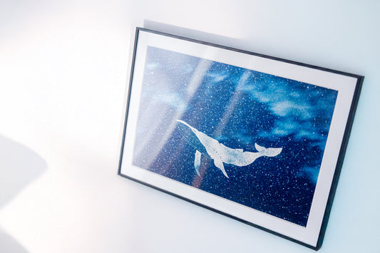 受注販売 : 《星影に溶けるクジラ》Collector's Edition｜ニールセン額装  - 展示体験を（1点限定）