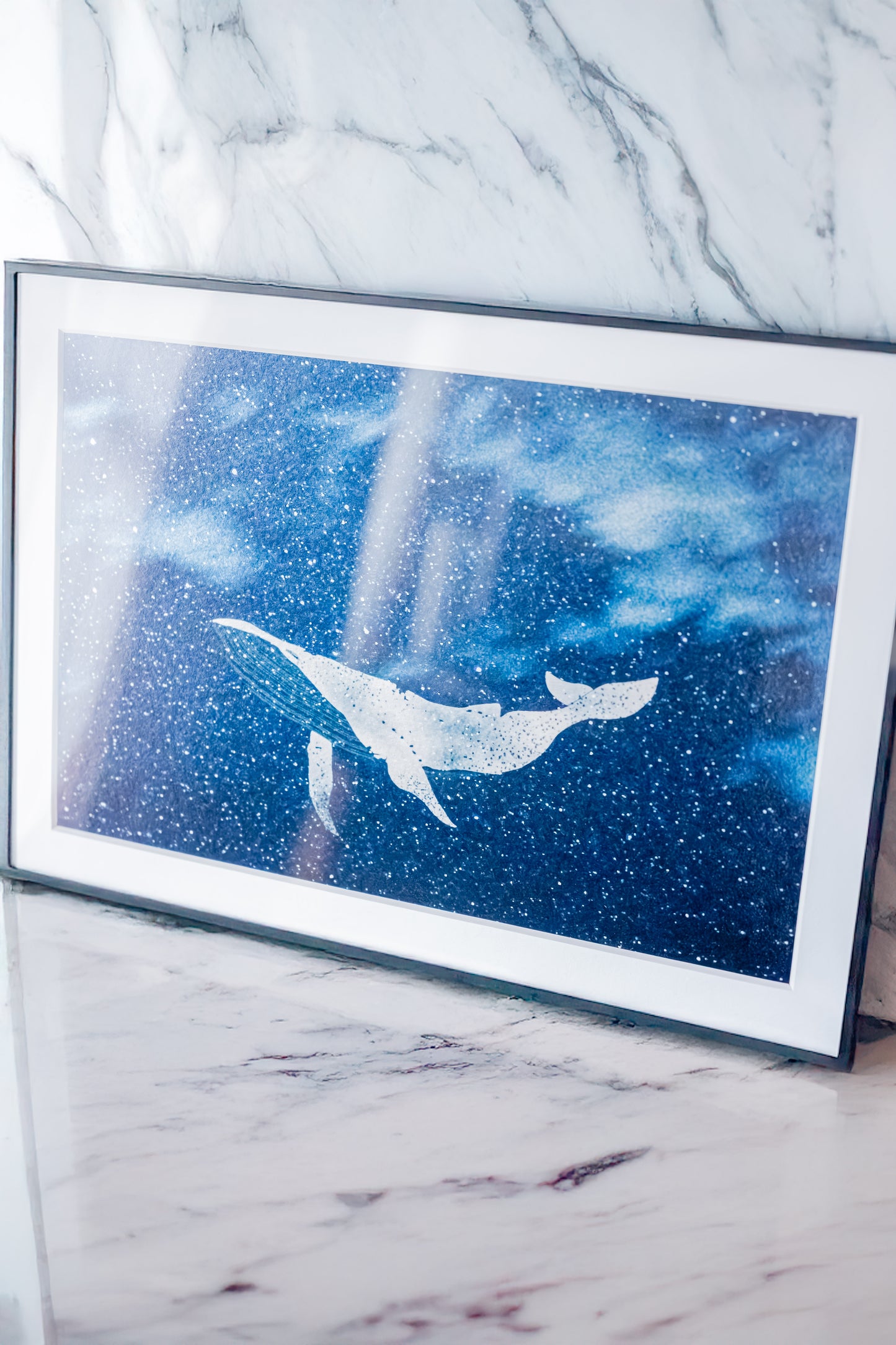 受注販売 : 《星影に溶けるクジラ》Collector's Edition｜ニールセン額装  - 展示体験を（1点限定）