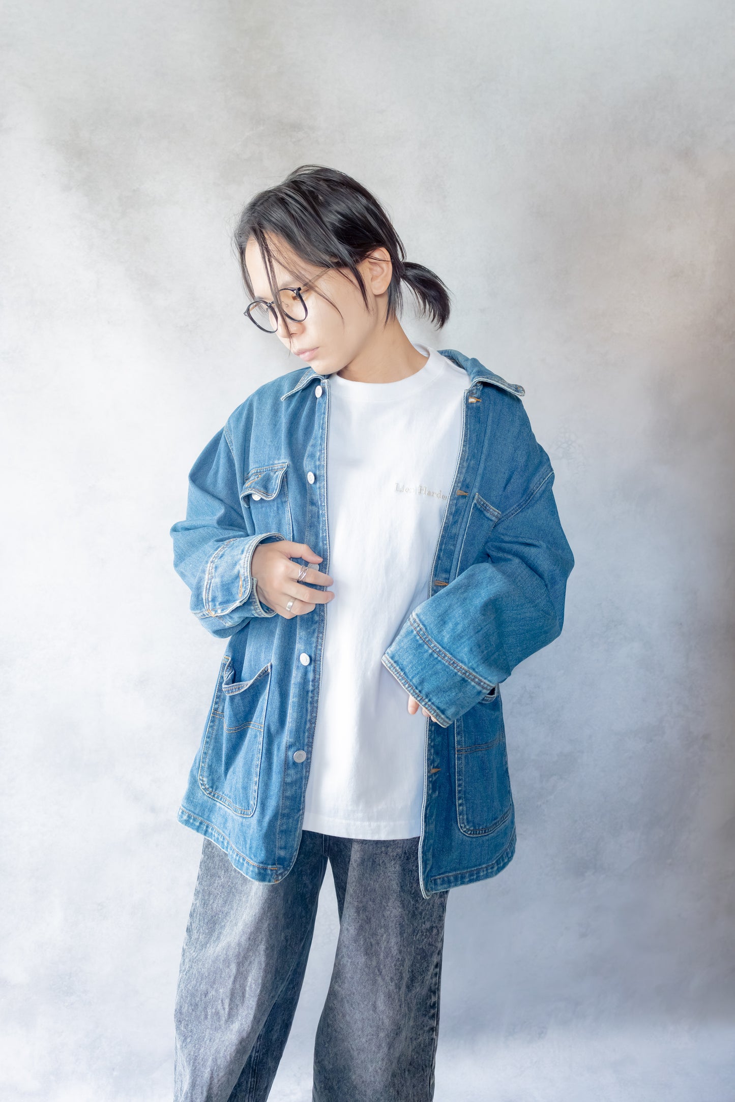 アートロングスリーブTシャツ「一輪の花」