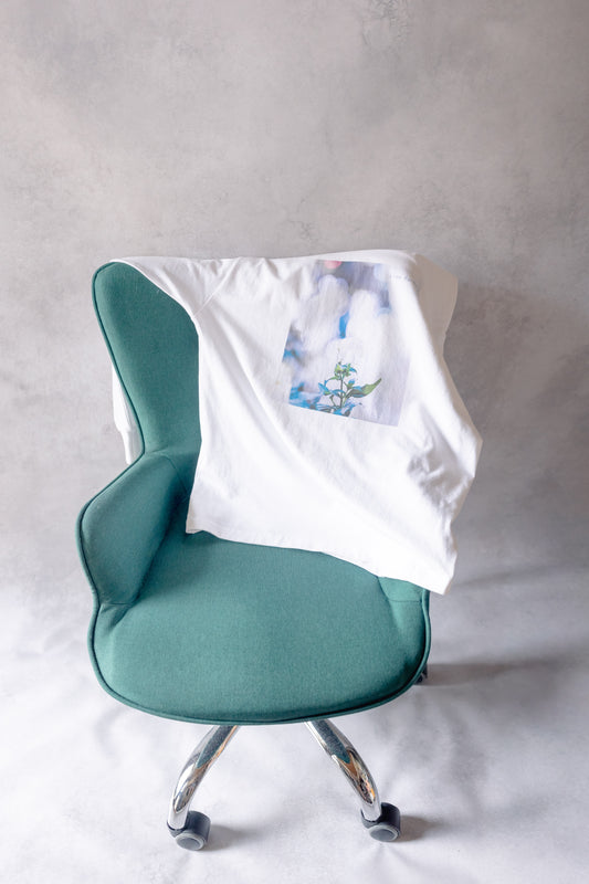 アートロングスリーブTシャツ「一輪の花」