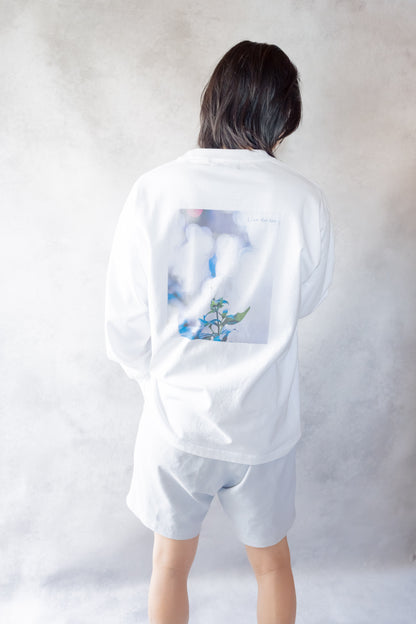 アートロングスリーブTシャツ「一輪の花」